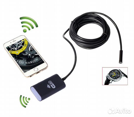 Эндоскоп 1200Р,720Р,Android,iPhone,пк,Mac,Wi-Fi