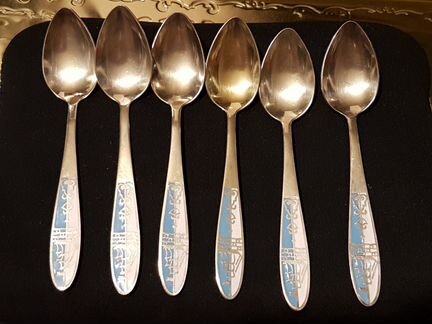 Серебряные кофейные ложки СССР 875 проба