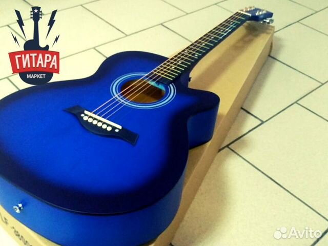 Новая акустическая гитара Belucci 4020 Синяя