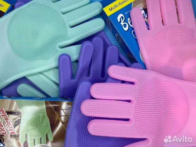 Перчатки для мойки посуды животных Magic Cleaning