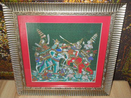 Картина шёлк Тайланд