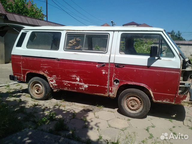 Volkswagen Transporter 1.6 МТ, 1988, битый, 300 000 км