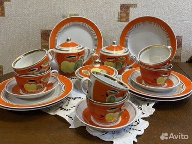 Чайный сервиз Дулево Голубой букет СССР