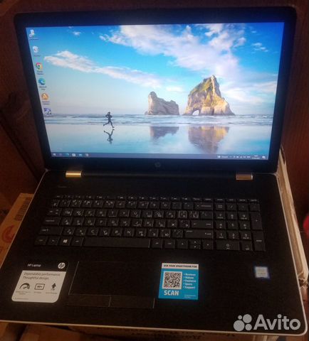 HP notebook-17 i5-7200u / 8gb/ 256 gb SSD/ 17.3