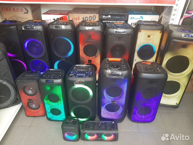 Акустические системы, колонки в ассортименте