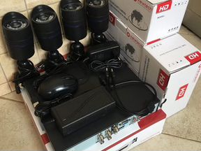 Комплект видеонаблюдения на 4 камеры HD/Full HD