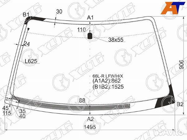 Стекло лобовое subaru legacy B4