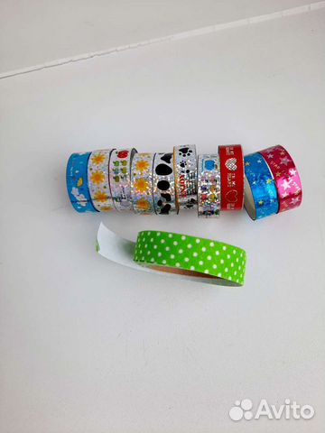 Клейкая лента декоративная цветная