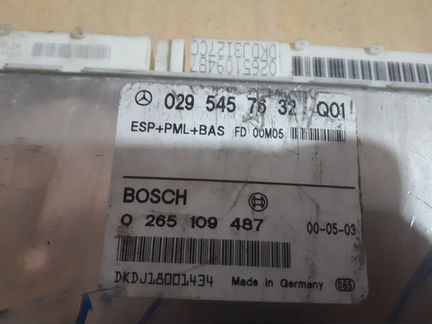 Блок управления ESP+PML+BAS 029 545 76 32 мерседес