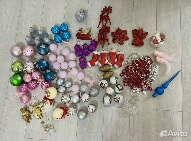 Елочные игрушки новогодние 85 шт