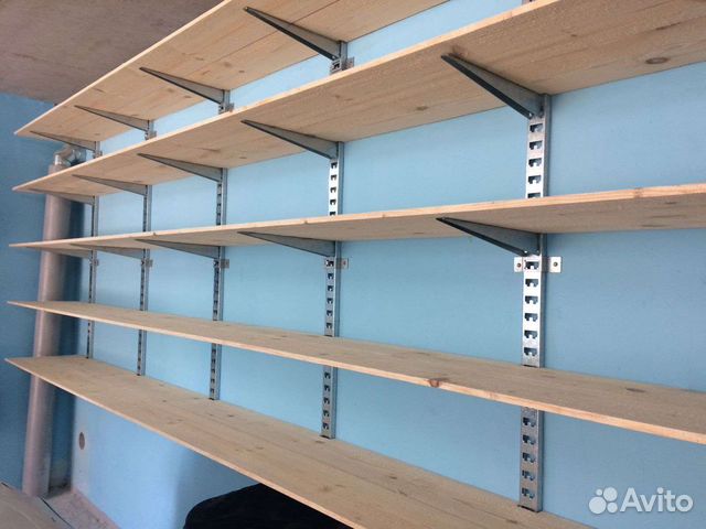 Полки стеллажи металлические для магазина