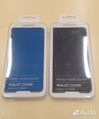 Чехол книжка Samsung A7 2018 wallet cover оригинал