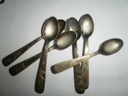 Ложки миниатюрные мельхиор Багдад 60-е гг Винтаж