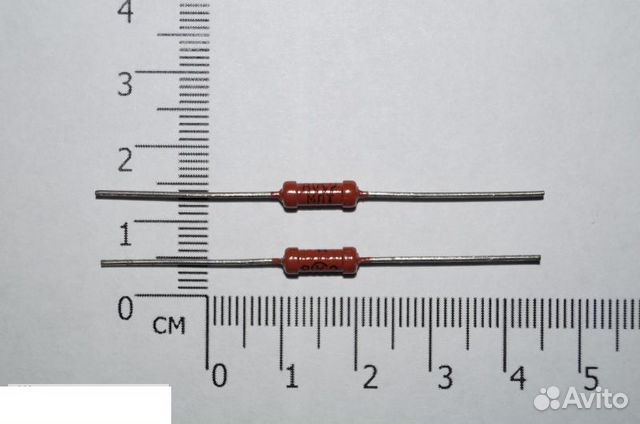 Резистор выводной,1 Ом 1/2W 0.5Вт купить в Саратове | Электроника | Авито