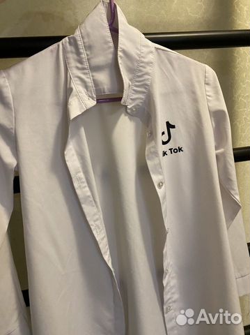 Рубашка школьная белая тик ток