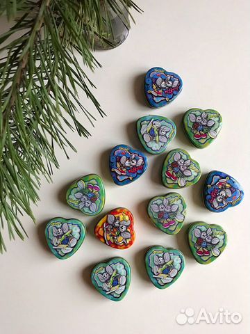 Баночки сердечки в ассортименте