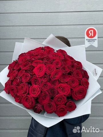 Букет цветов из красных роз,51 роза,101 роза