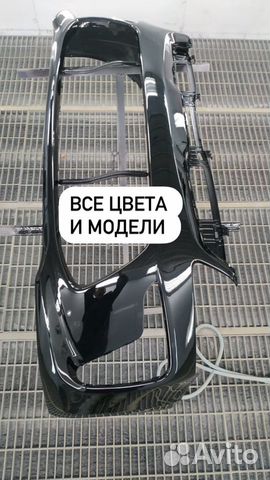 Бампер передний Киа Рио 17-20 черный /все цвета от