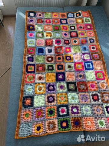 Плед - покрывало «рыжик» ручной работы
