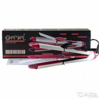 Утюжок выпрямитель плойка гофре 3 в 1 Gemei GM1960