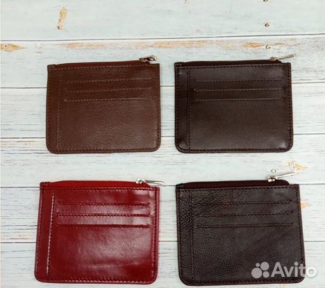 Картхолдер для пластиковых карт из натуральной ко