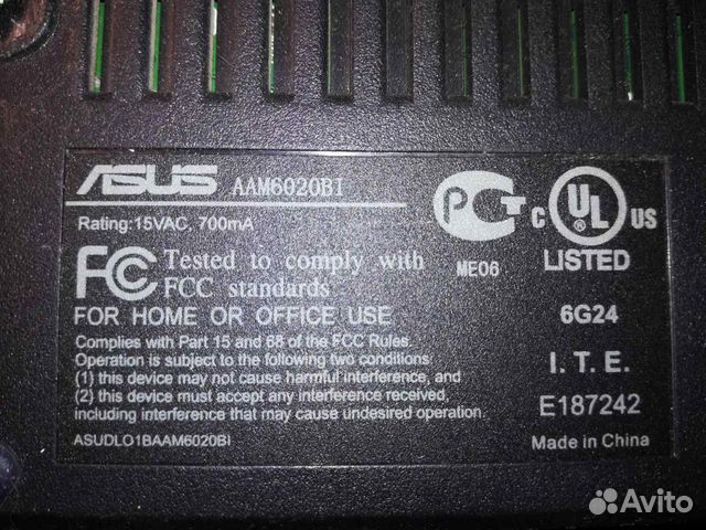 Модем маршрутизатор asus AAM6020BI