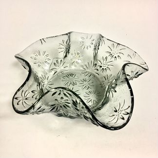 Ваза для фруктов цветное стекло