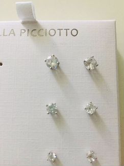 Новые серьги-пусеты сереброStella Pachiotto США