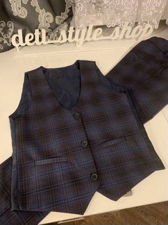 Школьный костюм синий