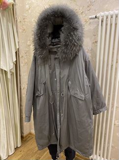 Парка с натуральным мехом