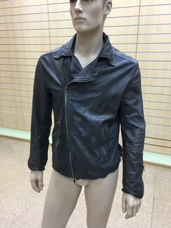 Emporio Armani кожаная куртка- райдер