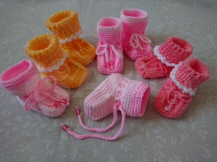 Пинетки вязанные