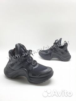 Кроссовки черные луи виттон