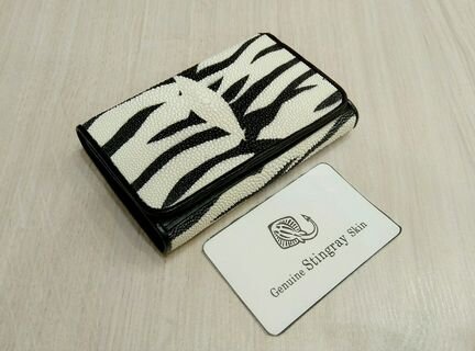 Кошелек из натуральной кожи ската