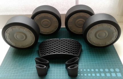 3D печать на 3D принтере, шпаклевка, покраска