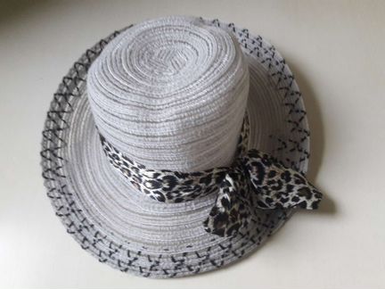 Шляпа панама соломенная, платок шелк СССР