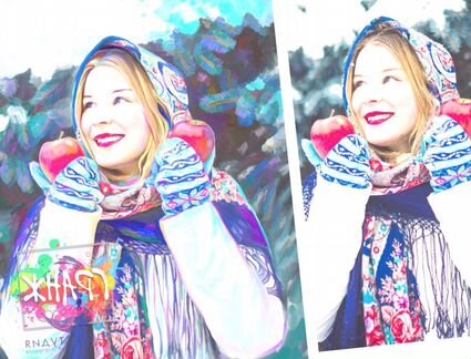 Портрет по фото на холсте