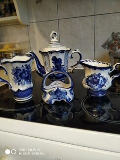 Сервиз кофейно-чайный Гжель(новый)