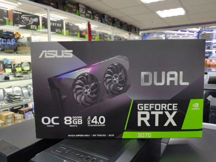 Видеокарта asus GeForce RTX 3070 dual OC 8GB