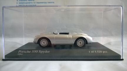 Minichamps Porsche 550 Spyder - 1955 - Silver