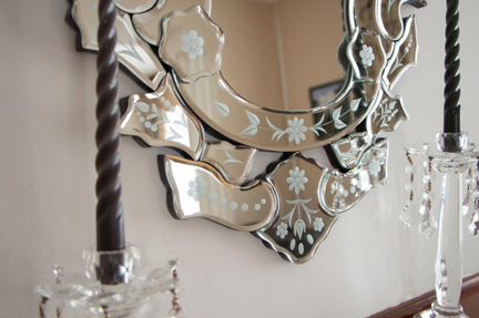 Зеркало настенное венецианское