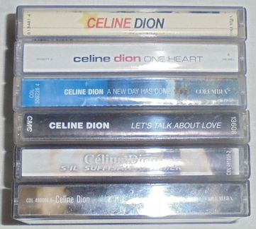 Celine Dion на аудиокассетах