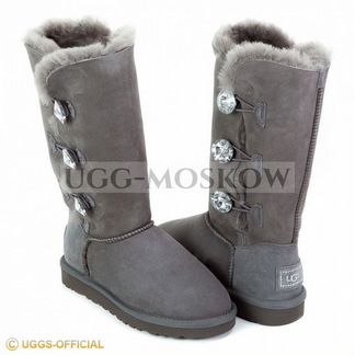 Угги Ugg Bailey Button Triplet Bling Grey Ар-N726