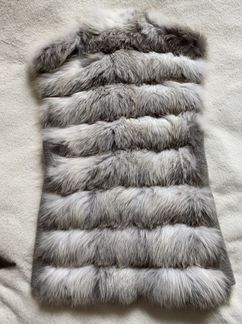 Жилет из светлой лисы с кашемиром, Италия. 42-46