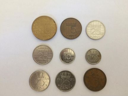 Монеты Нидерланды гульдены