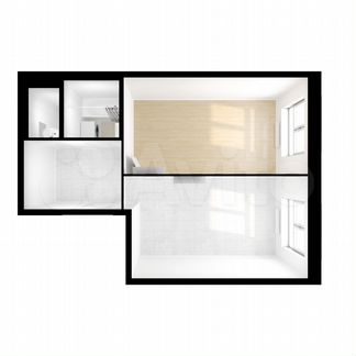 1-к квартира, 43.6 м², 5/17 эт.