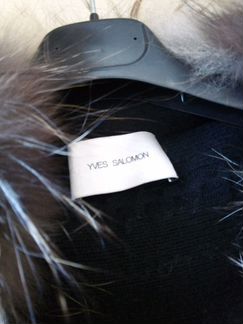Шуба Yves Salomon на кашемире