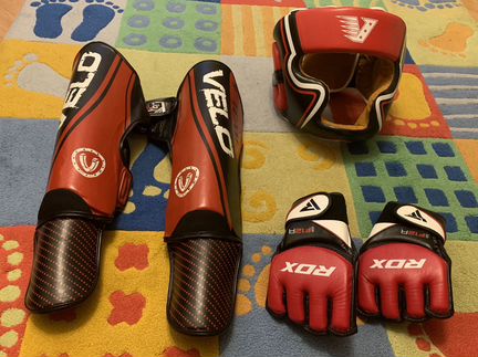 Фирменная защита MMA (RDX, Velo) для 9-11 лет (шле
