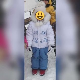 Зимний костюм GK baby 110+шапка+шарф+варежки