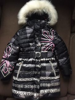 Зимний пуховик для девочки 140